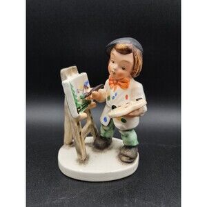 Friedel Bavaria Little Artist Boy Figurine West Germany 50's Hand Painted